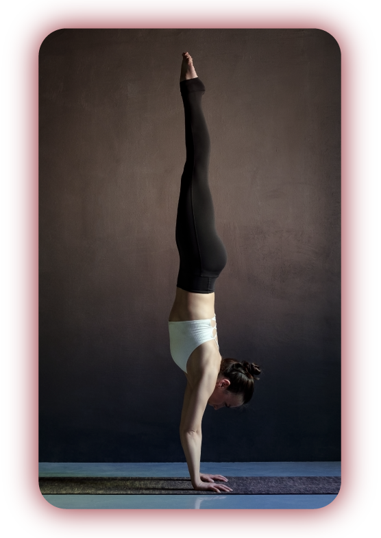 handstand avec halo rouge